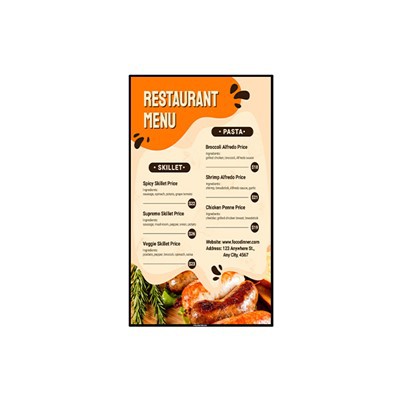 Használhatom a saját képeimet a digitális étlapokon?