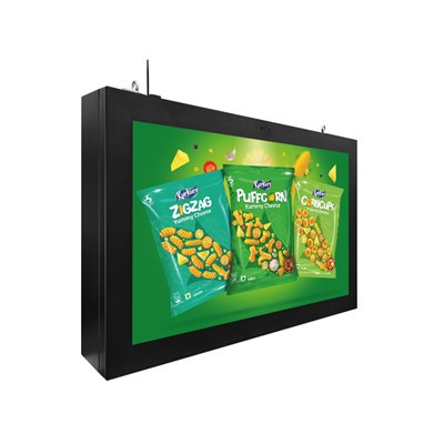 Kültéri kiemelés falra szerelhető kioszk